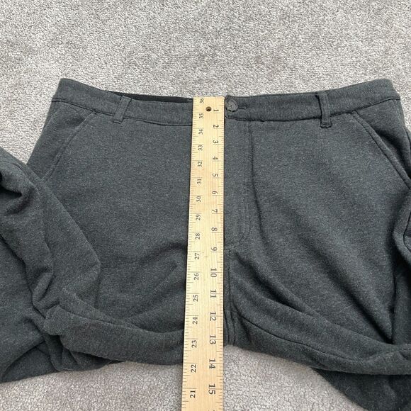 Betabrand Casual Dress Pants Mens 38 Dark Gray Soft knit Stretch Straight 38x28 - Picture 10 of 12